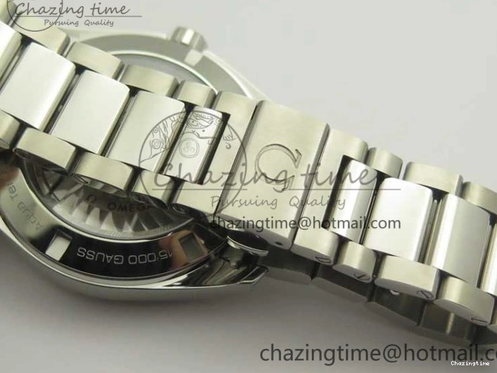 0127 Aqua Terra 150M SS VSF 1:1 Best Edition Blue Wave Textured Dial YG Hand on SS Bracelet A8500 Super Clone Sporty 8026